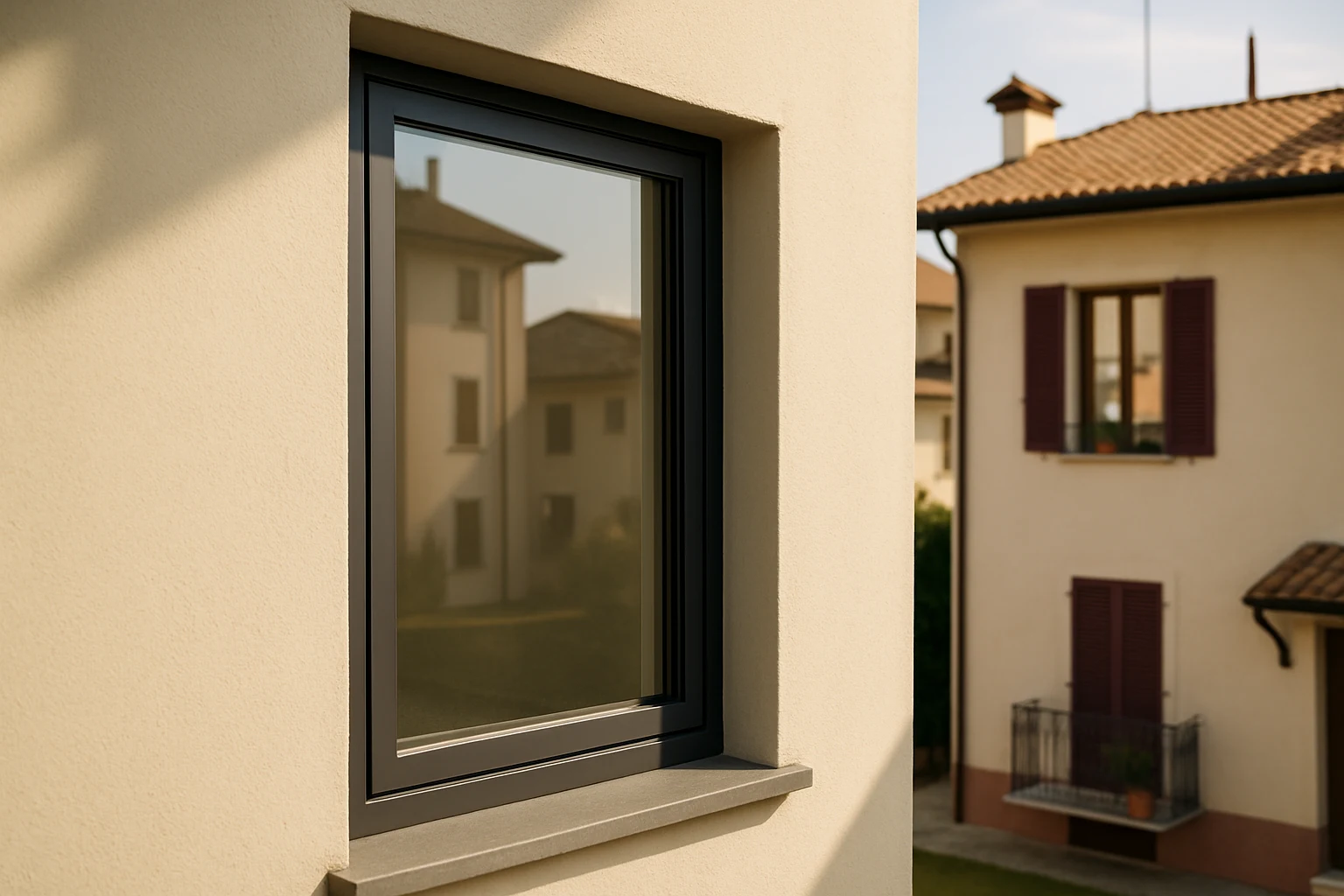 finestre alluminio a Rozzano (MI) — riferimento progettuale Pentaserramenti