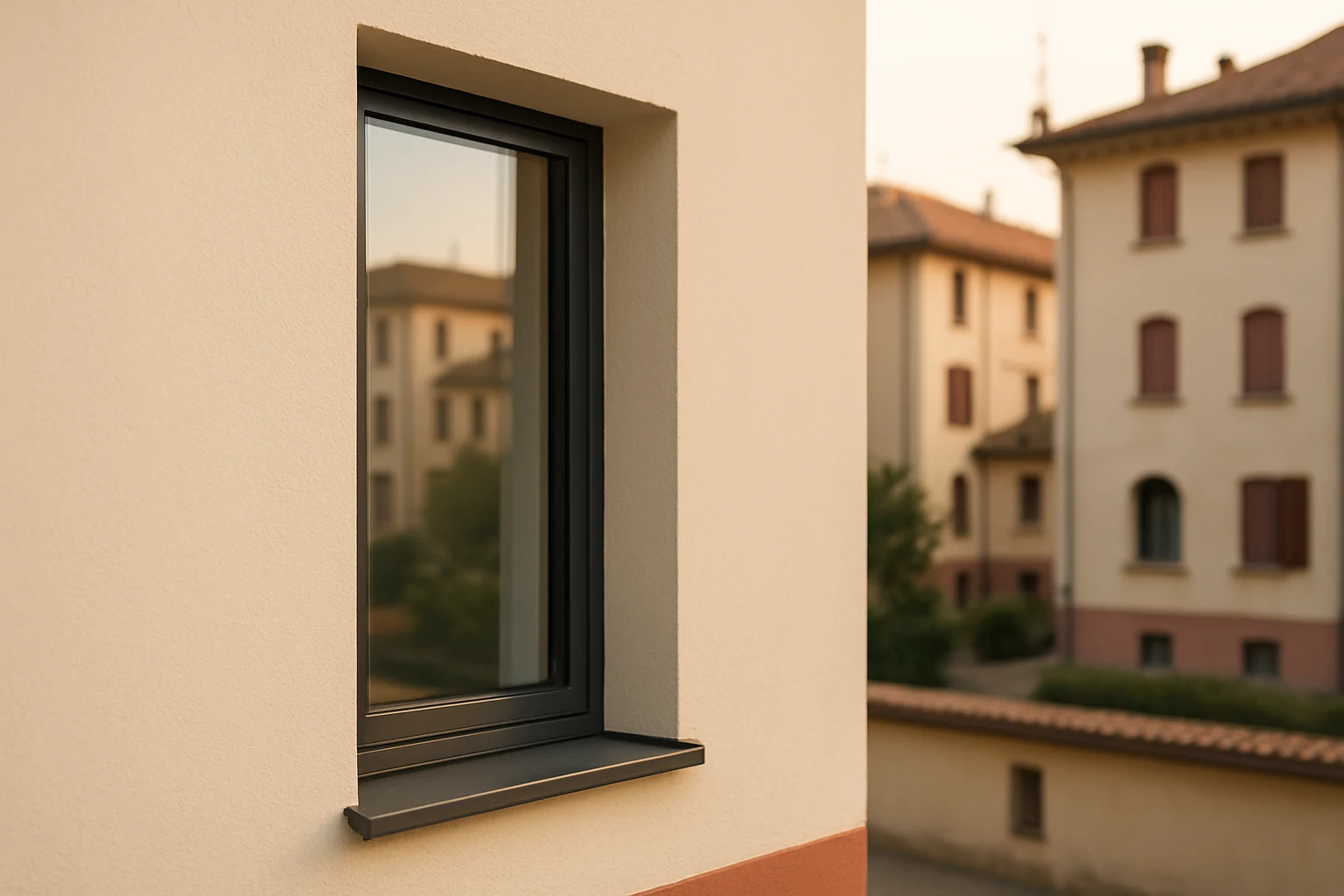 finestre alluminio a San Giuliano Milanese (MI) — riferimento progettuale Pentaserramenti